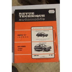 Revues techniques juin 1975 n°346 pour Alfa Roméo pour Alfasud