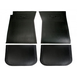 Tapis de sol noir FM1B pour Ford Mustang de 1965 à 1973