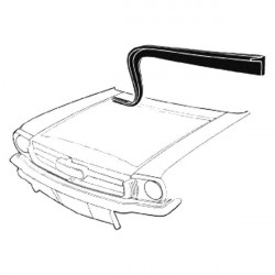 Joint d'auvent sous capot pour Ford Mustang Coupé, Cabriolet et Fastback de 1964-1966