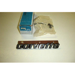 EMBLÈME DE PLAQUE SIGNALÉTIQUE DE CORVETTE DE PARE-CHOCS ARRIÈRE - DÉBUT 76