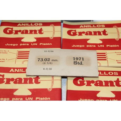 Segments pour 4 pistons diamètre 73,02 mm (2 7/8) - Vintage