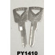 CLÉ CARRÉ VIERGE REF HH003 01 (PY1410)