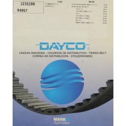 Courroie distribution Dayco pour Fiat 131 Berline ou pour Volvo